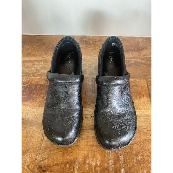 b.o.c. Shoe Born Concept Peggy Slip on Clog Paisley Black Size 8 M - Picture 1 of 5